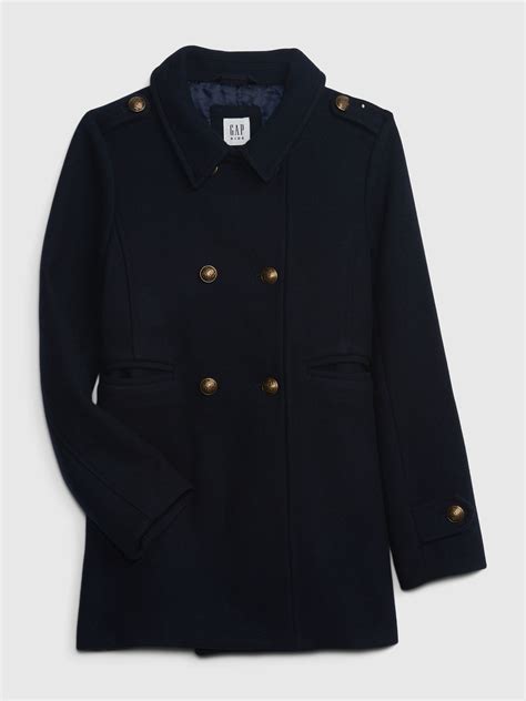 Kids Wool Peacoat .